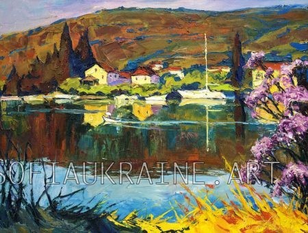 13_Chebotaru Andrew_Landscape with a lake_2012_23.6х31.5″_canvas, oil