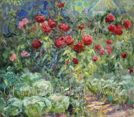 14_Kikinyov Vasyl_Roses_2009_28.3х24.4″_canvas, oil