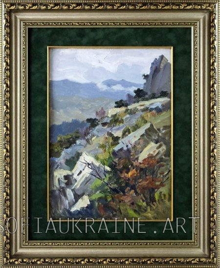 1_Yarovyi Stepan_Mountain motif_early 1960s_19.7х13.8″_canvas, oil