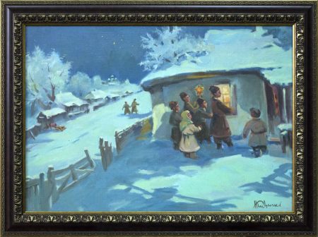 23_Kizenko Nestor_Christmas carols_22х31.5″_canvas, oil