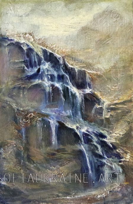 3_Prizant Lev_Waterfall_2004_23.6х15.7″_canvas, oil