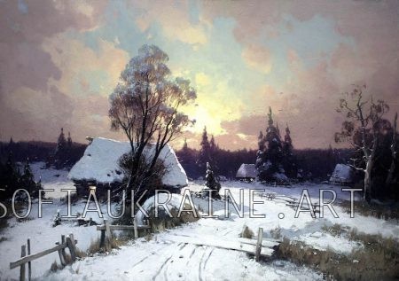 40_Pryadko Yuriy_Winter Evening_2017_27.6х39.4″_canvas, oil
