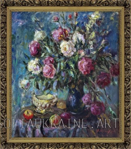 5_Kikinyov Vasyl_Roses and apples_2007-2008_28.3х24″_canvas, oil