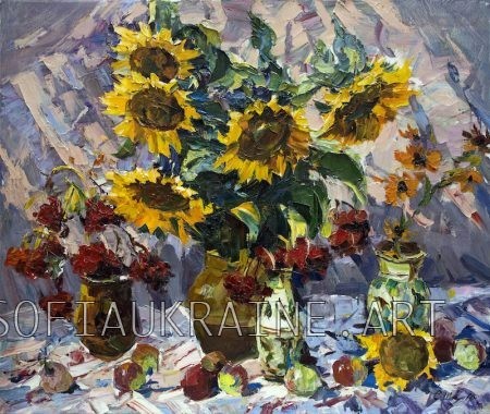 87_Shapovalov Serhiy_“Sunflowers”_2011_31.5х37.4″_canvas, oil