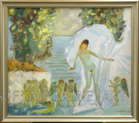 Sadovsky Oleksander_Triptych Landscape with Angels_2003_29.5х33.5″_canvas, oil