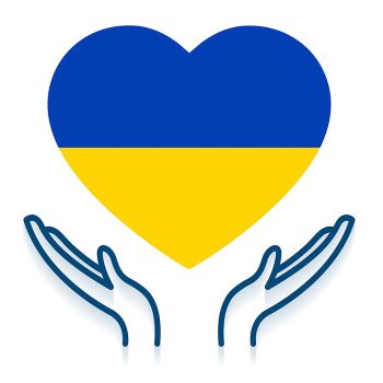 ukraine flag heart