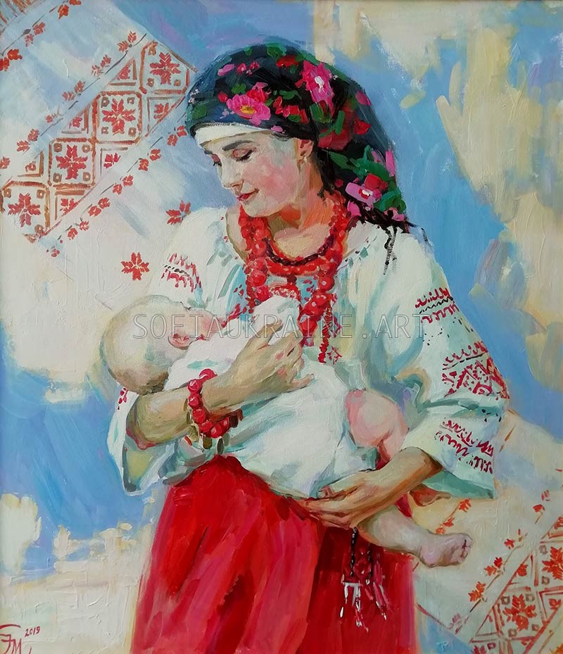 2_Maria-Polyakova_Mother_s-lullaby_2019_31.5х27.6″_canvas,-acrylic
